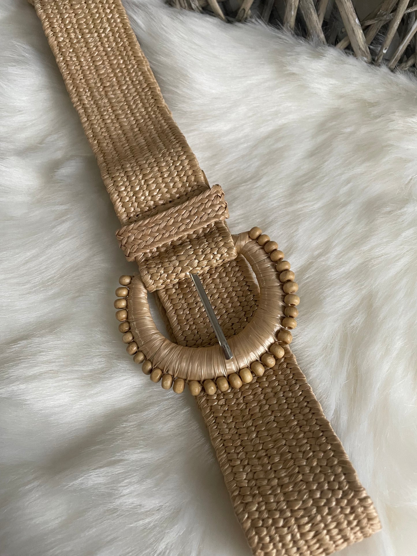 Ceinture élastique style paille