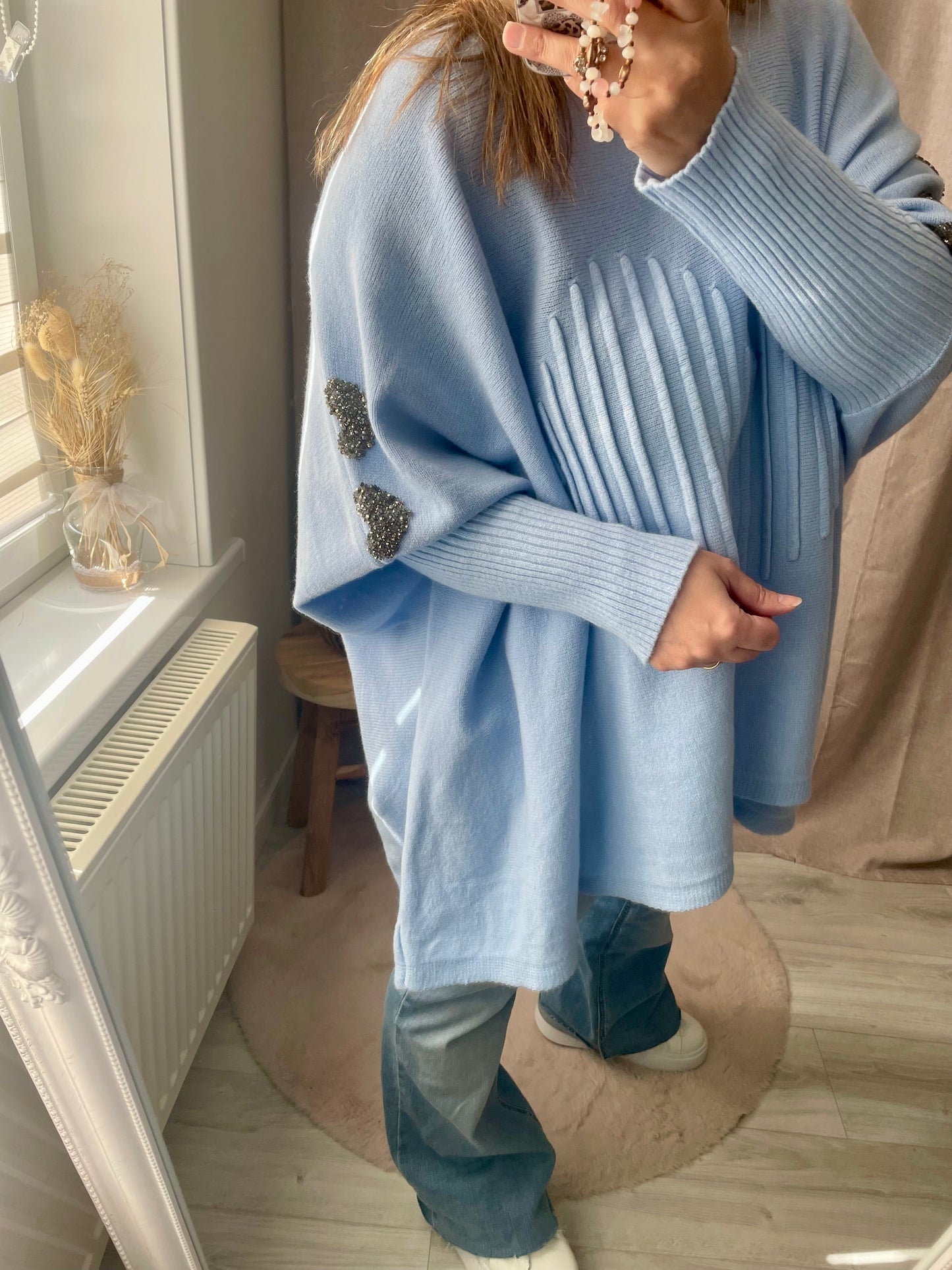 Pull Lovely bleu ciel