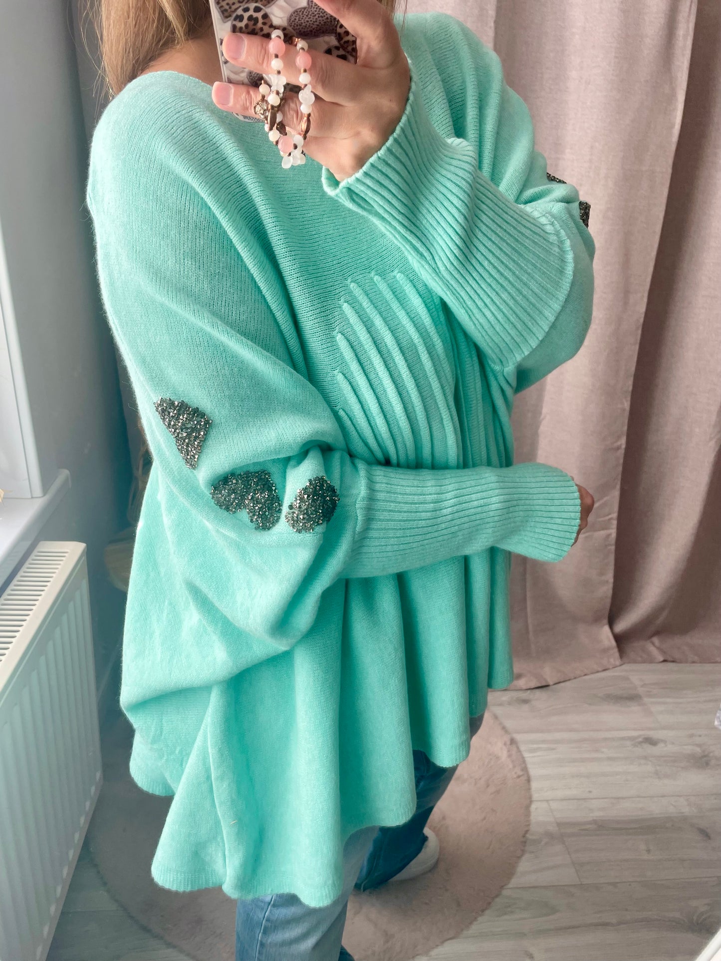 Pull Lovely vert d’eau