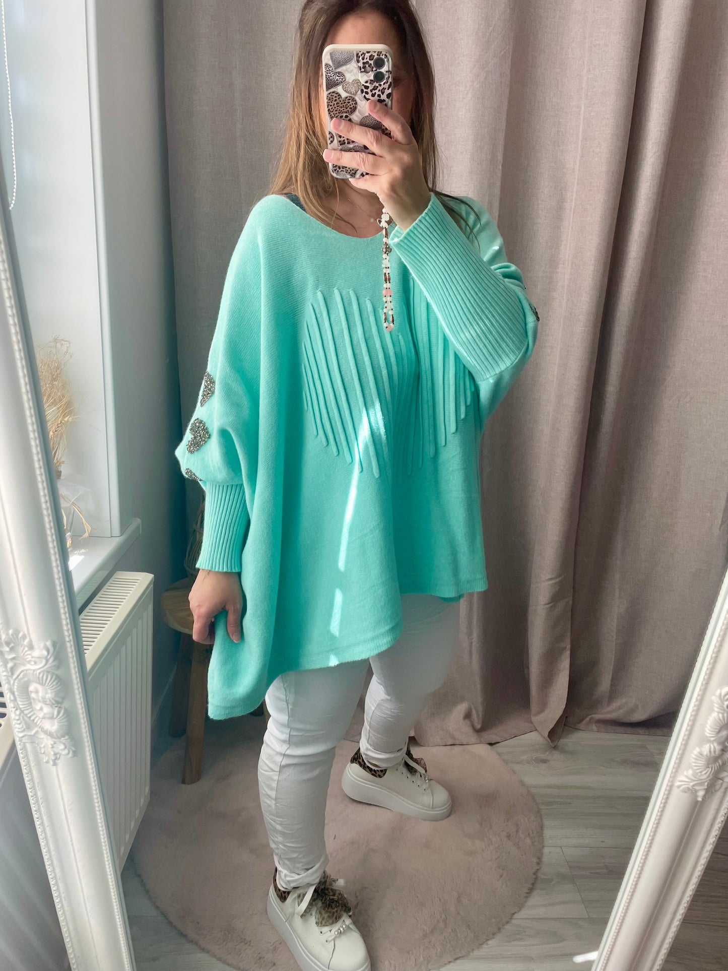 Pull Lovely vert d’eau