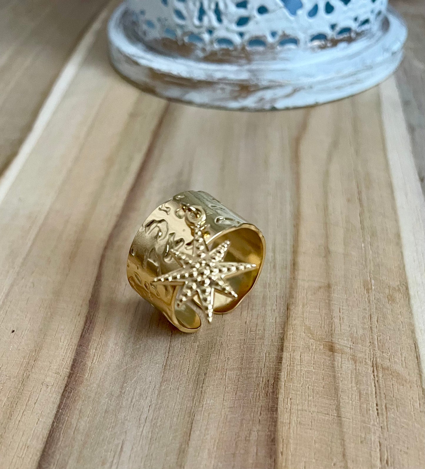 Bague avec pendentif étoile