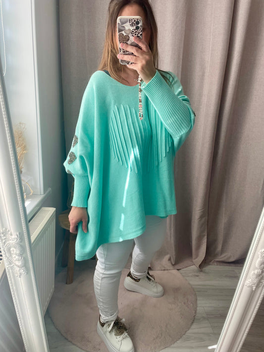Pull Lovely vert d’eau
