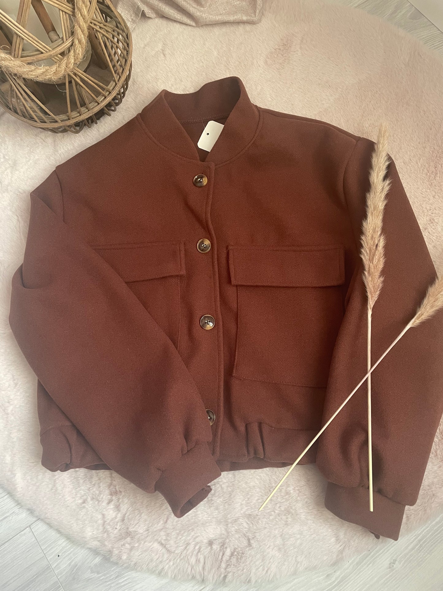 Veste bomber marron Mélinda