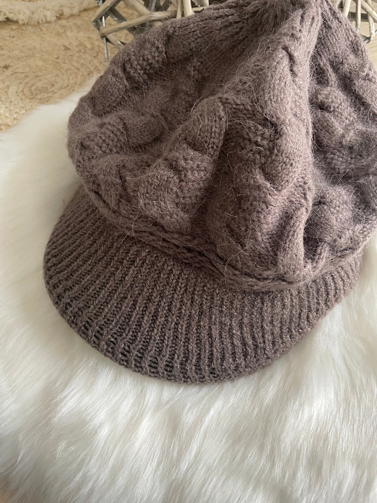 Bonnet casquette tricot casual